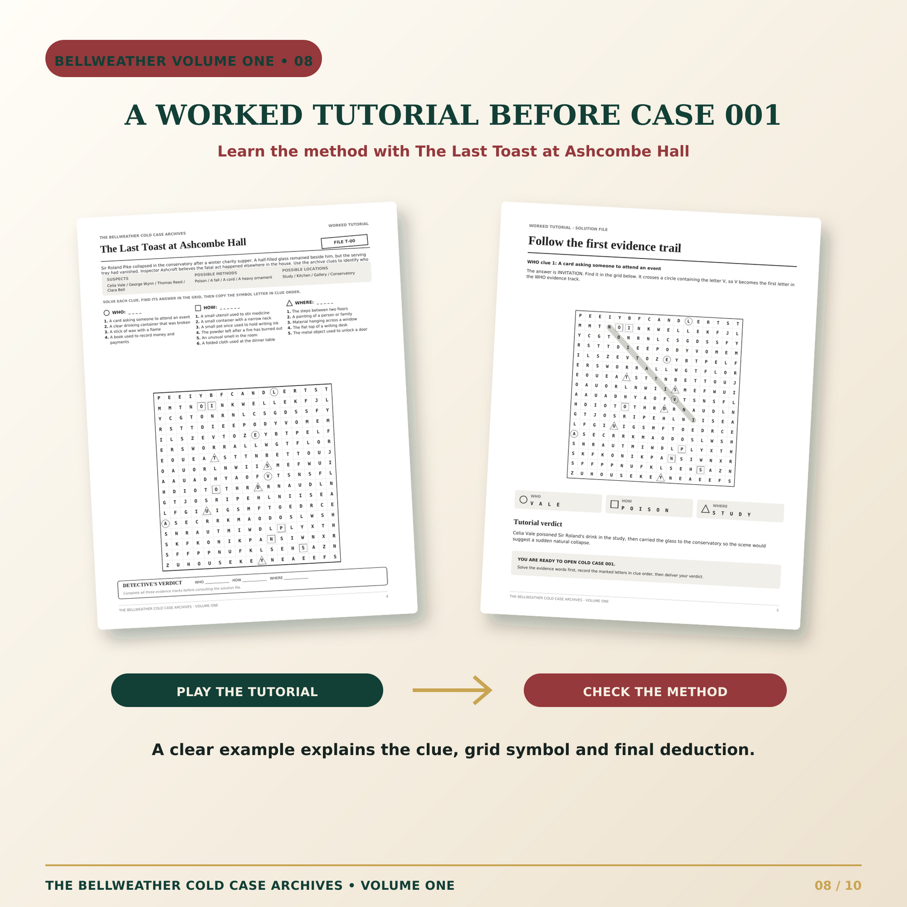 THE BELLWEATHER COLD CASE ARCHIVES: 120 MURDER MYSTERY WORD SEARCHES Vol 1.