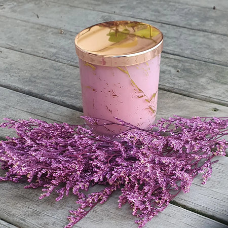 Pink Sugar Soy Candle: Eco-Friendly, Gift Box With Ribbon, Light Fragrance, Handmade in Australia.
