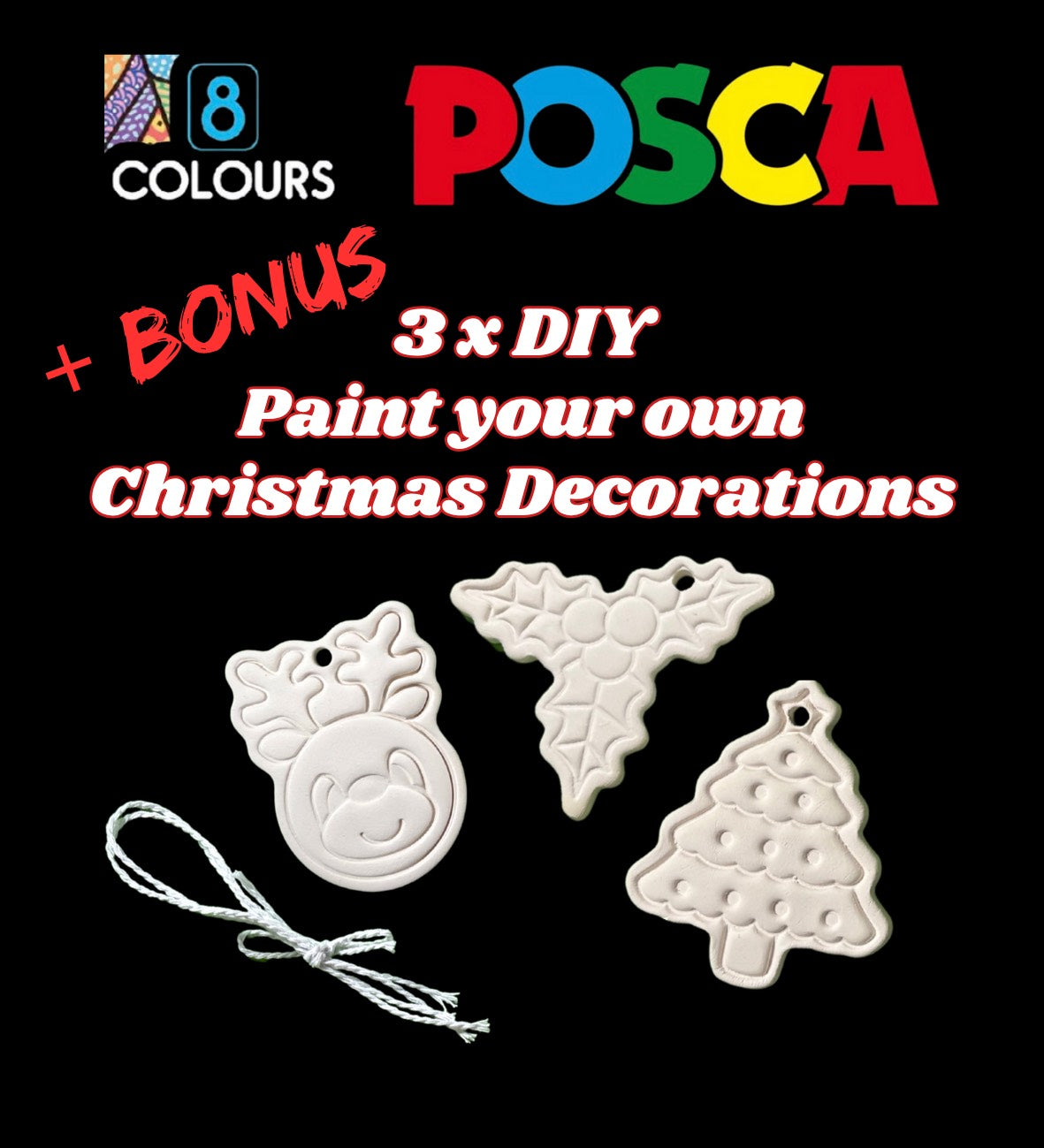 Christmas Ceramic Decorations Paint Your Own