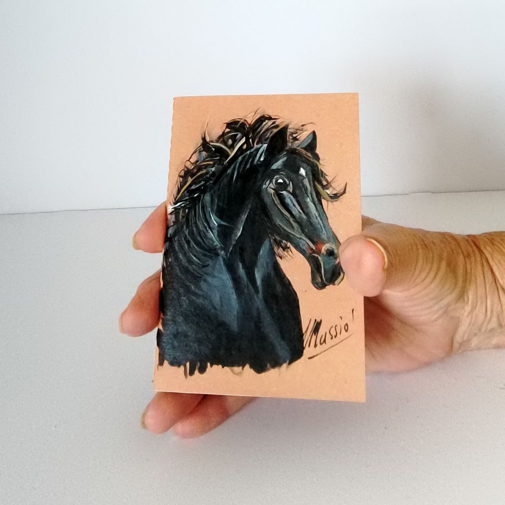 Horse Handpainted Notebooks/Journal. Lined.