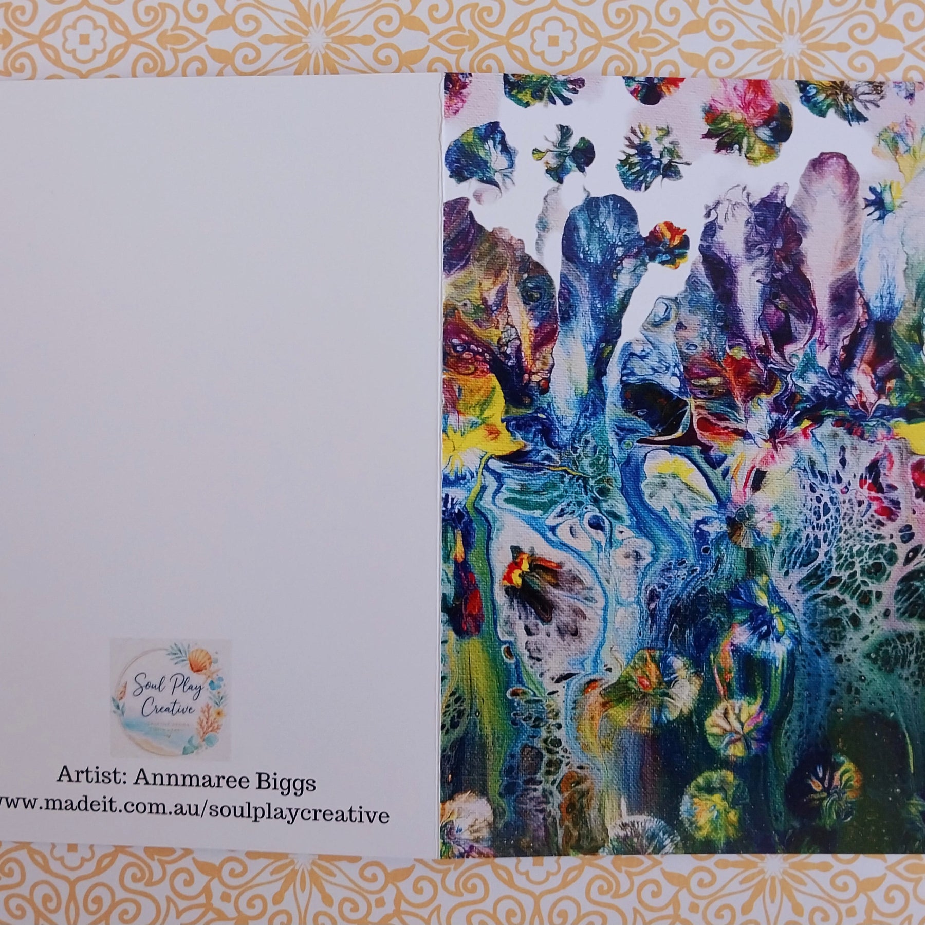 Psychedelica Blank Greeting Card