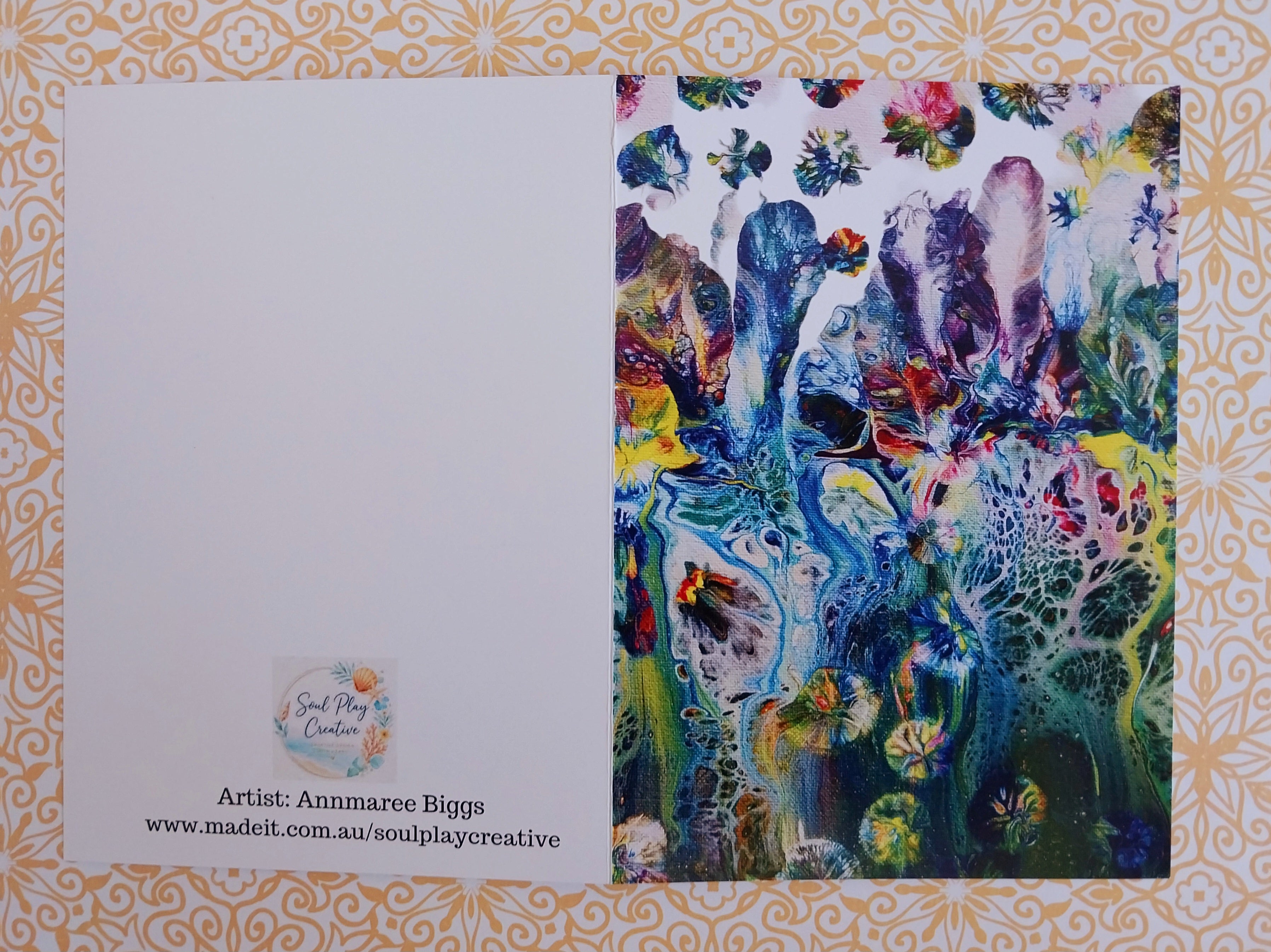 Psychedelica Blank Greeting Card