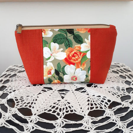 Pretty Peonies & Magnolias - Practical Zippered Pouch
