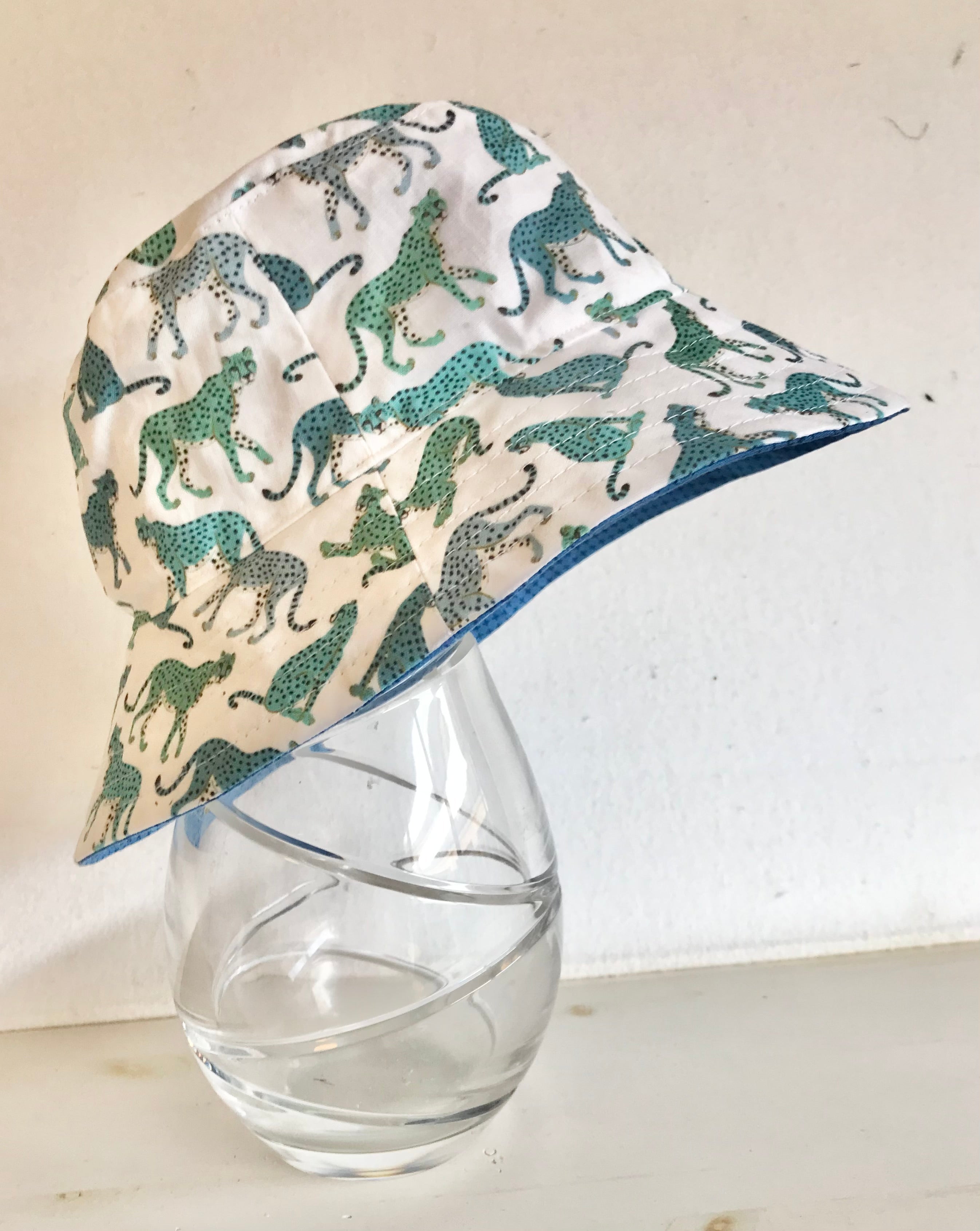 Ready to post- Small size regular brim hats with chin strap- reduced price