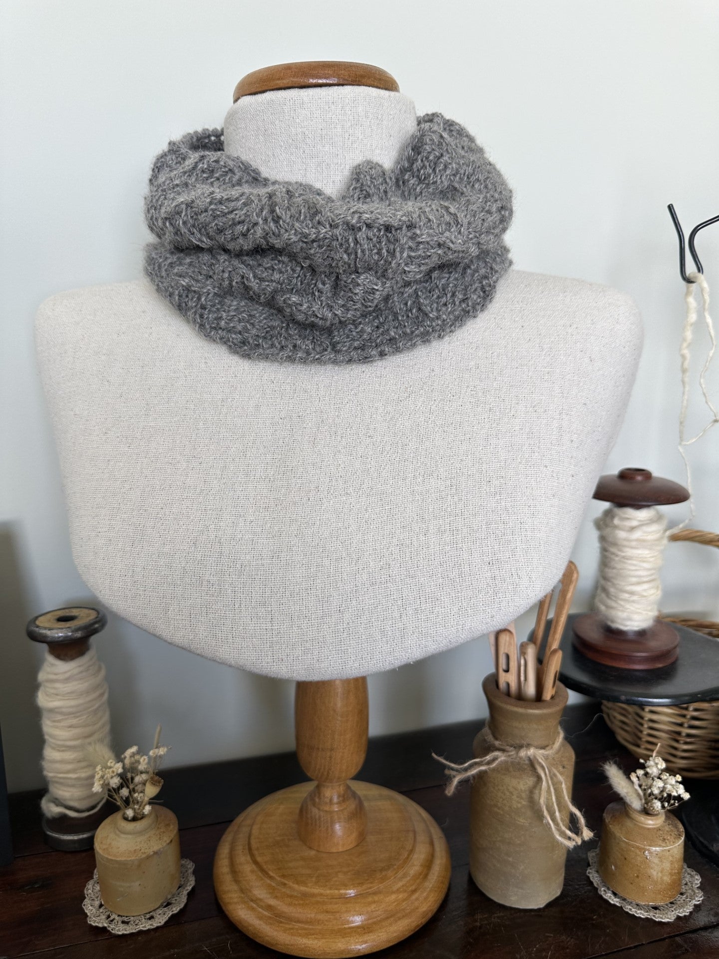 Cosy Crocheted Australian Alpaca Cowl/Neck Warmer