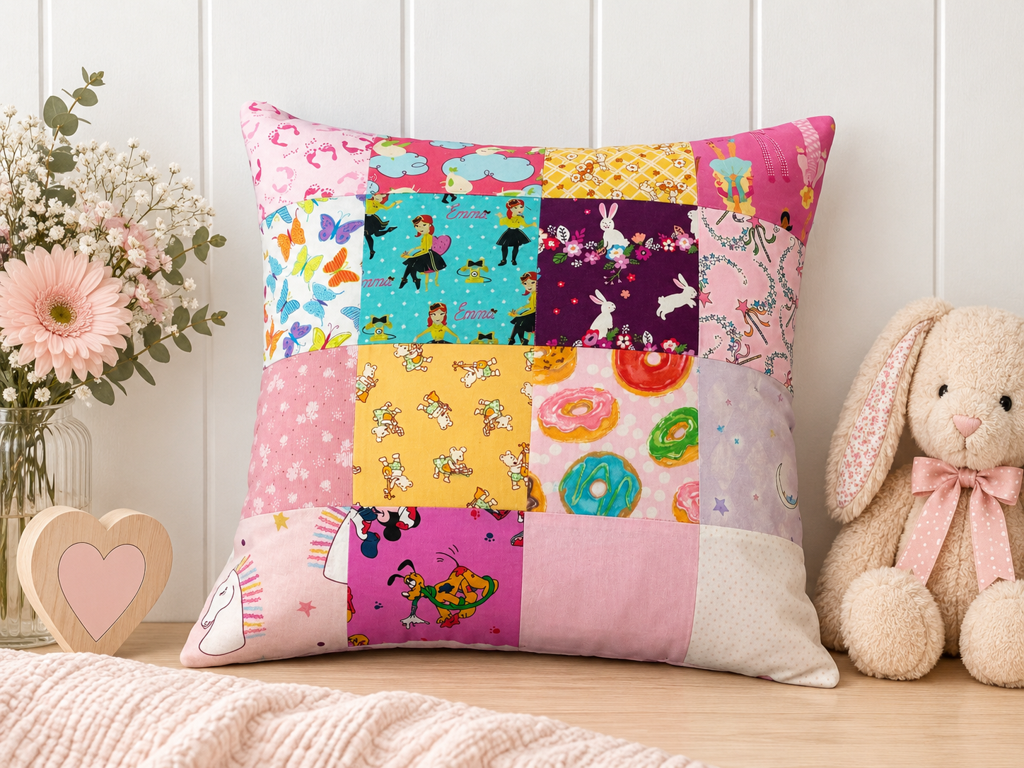 Personalised Memory Cushion – Keepsake Pillow Made from Your Baby's Outgrown Clothes