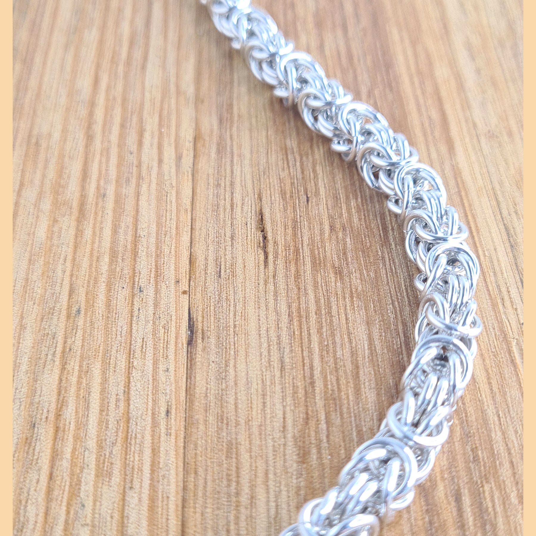 Chainmaille Byzantine Weave Bracelet