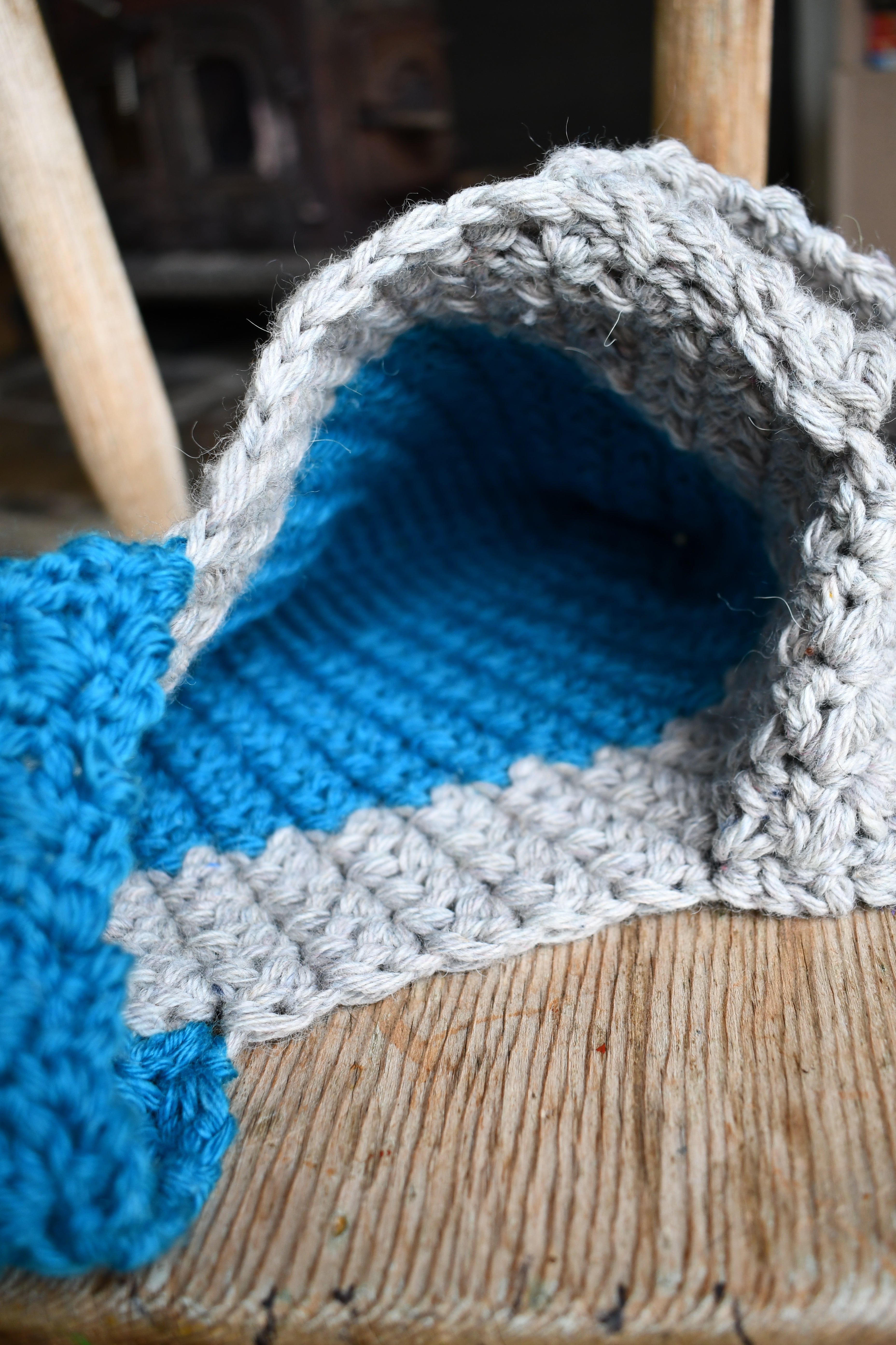 Japanese Knot Bag Unique Crochet Wrist Purse Handmade