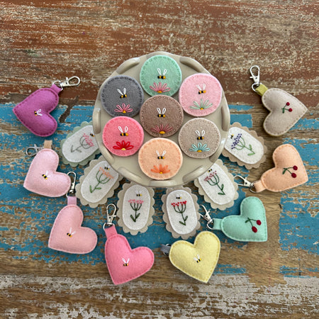 Choose any 2, brooches and keychains bundle