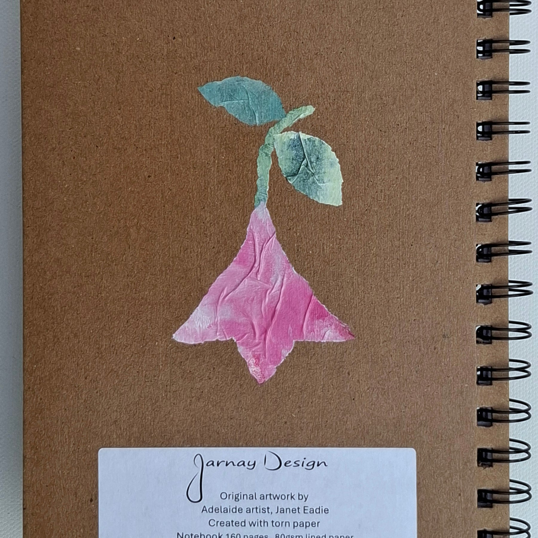 Hand Decorated A5 Notebook - Design 6