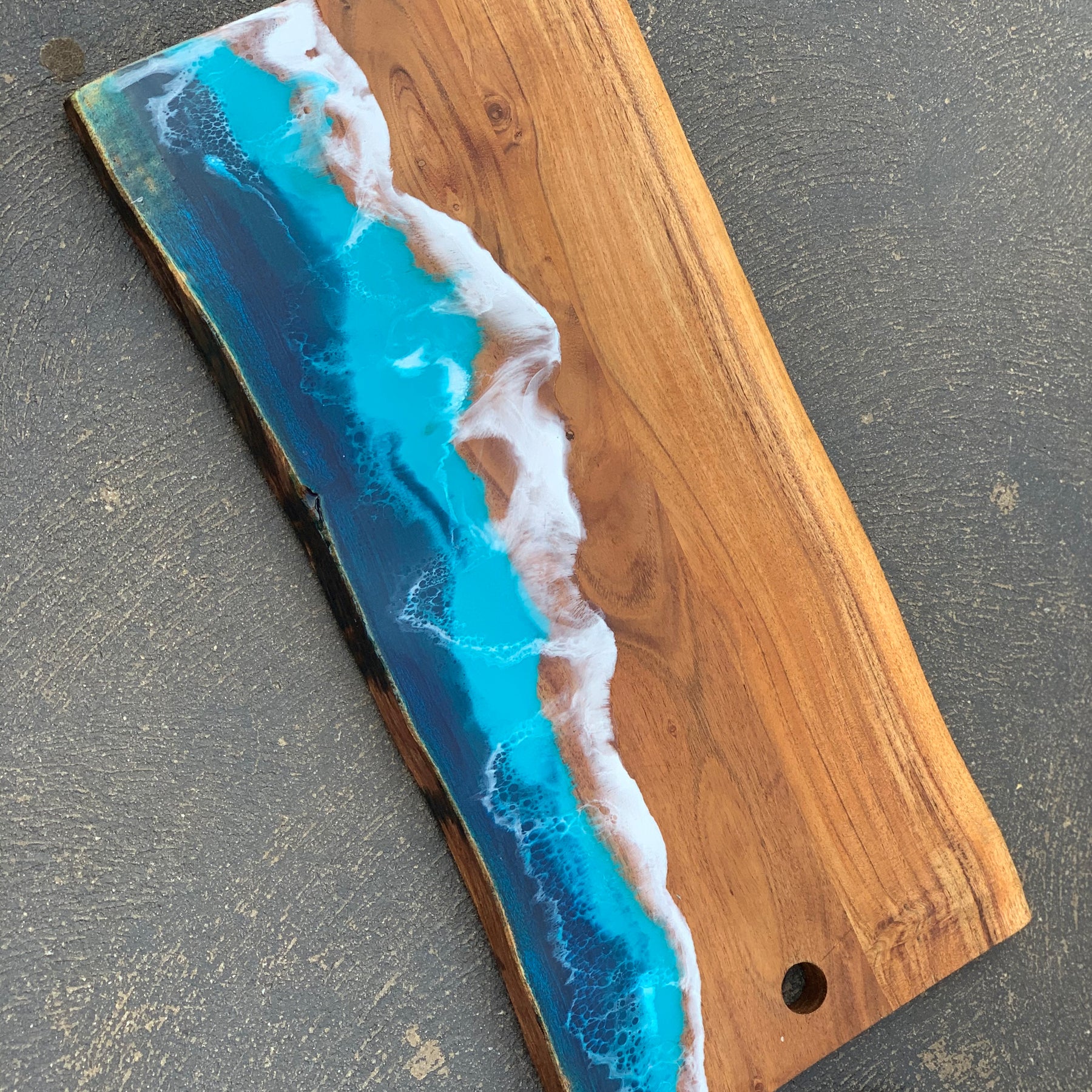 Ocean Resin board | grazing board | serving board | Charcuterie board