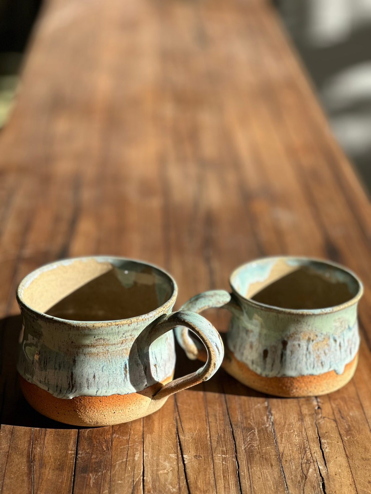 Coastal Mugs - Pair of Handmade Ceramic Mugs