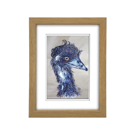 Emu | Australian Native Bird | A6 Framed Print