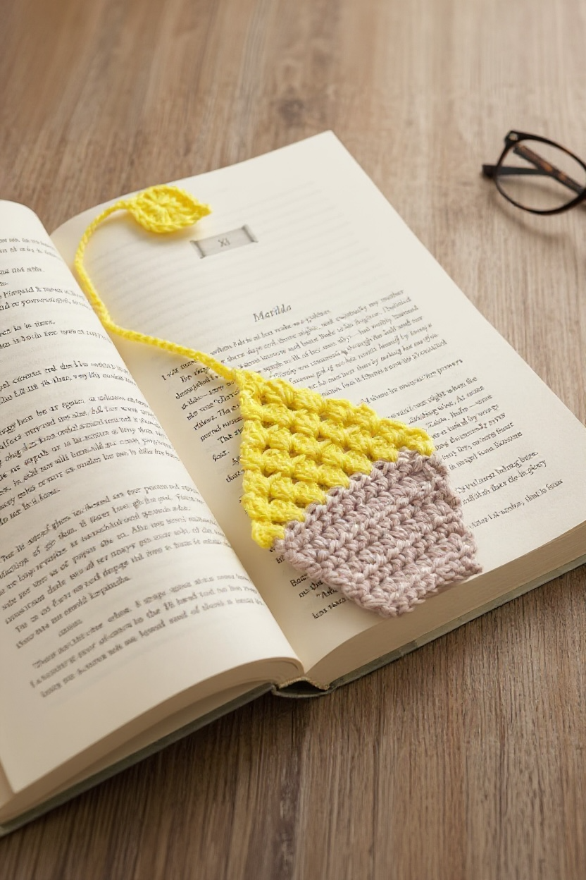 Crochet Cupcake Bookmark – Handmade Bookmark – Gift for Book Lovers – Teacher Present