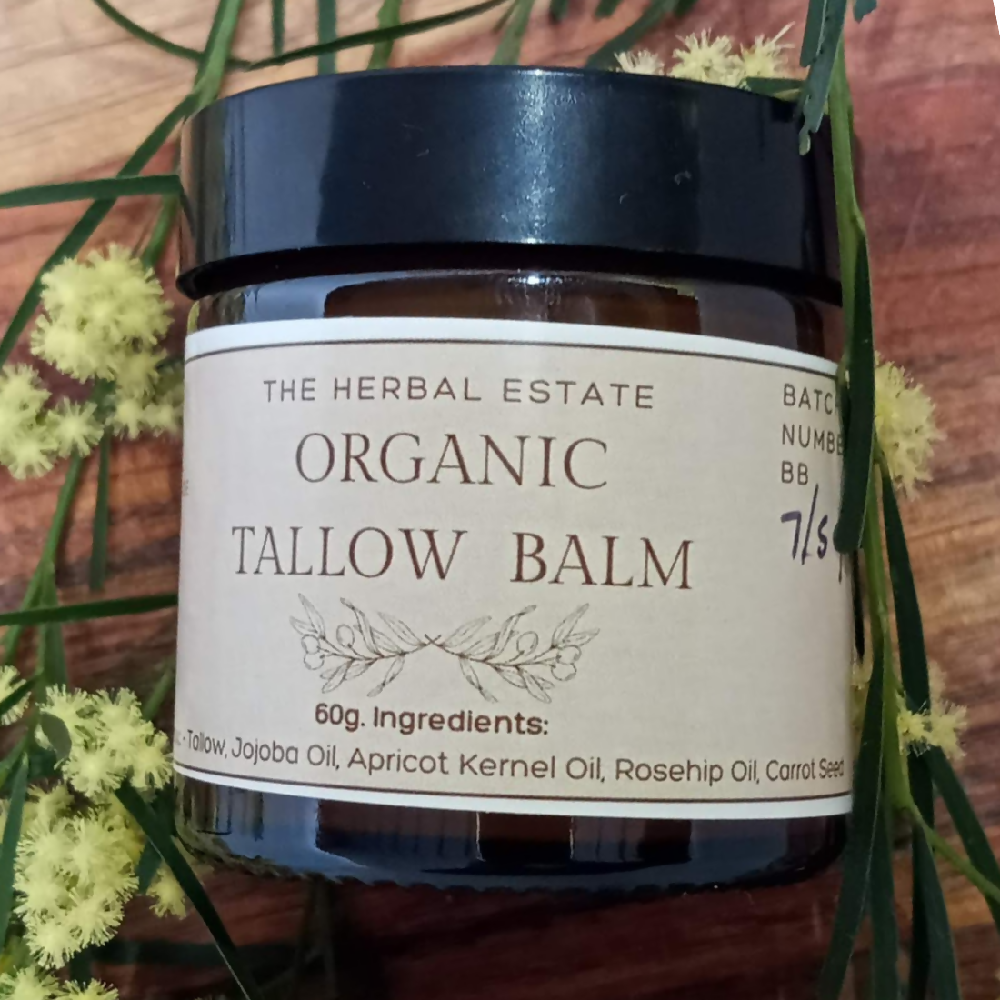 Organic Tallow Balm 60g. natural, Grass Fed, Nourishing.