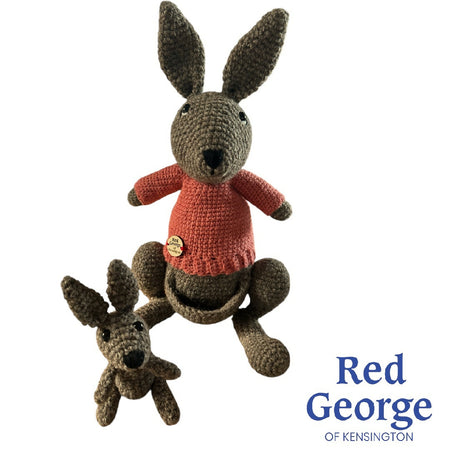 Kangaroo & Joey - crochet toy