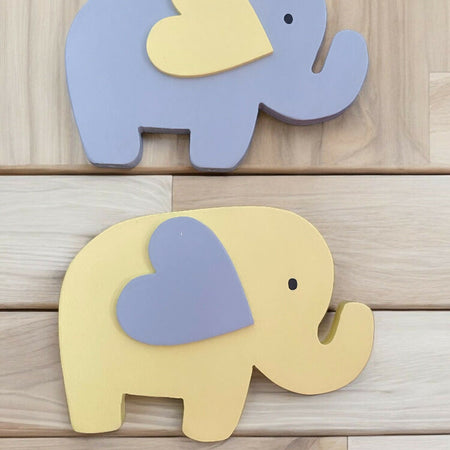 Handmade Elephant Cake Toppers 9mm MDF wood