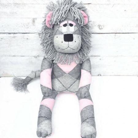 Leesa the Sock Lion - MADE TO ORDER soft toy