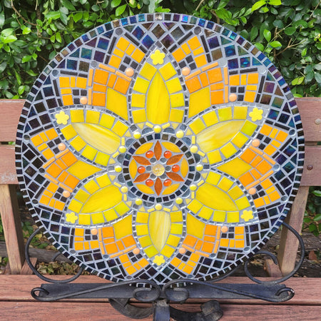 Yellow, Orange & Black Mandala