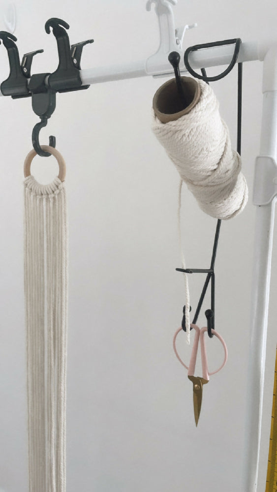 Hanging Macrame Cord Holder