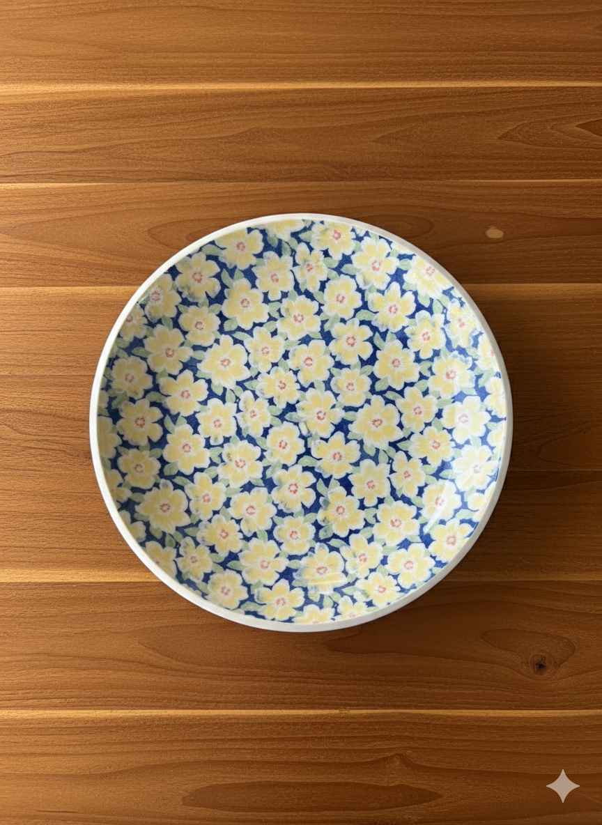 Ceramic Spring Bloom Bowl - Handmade