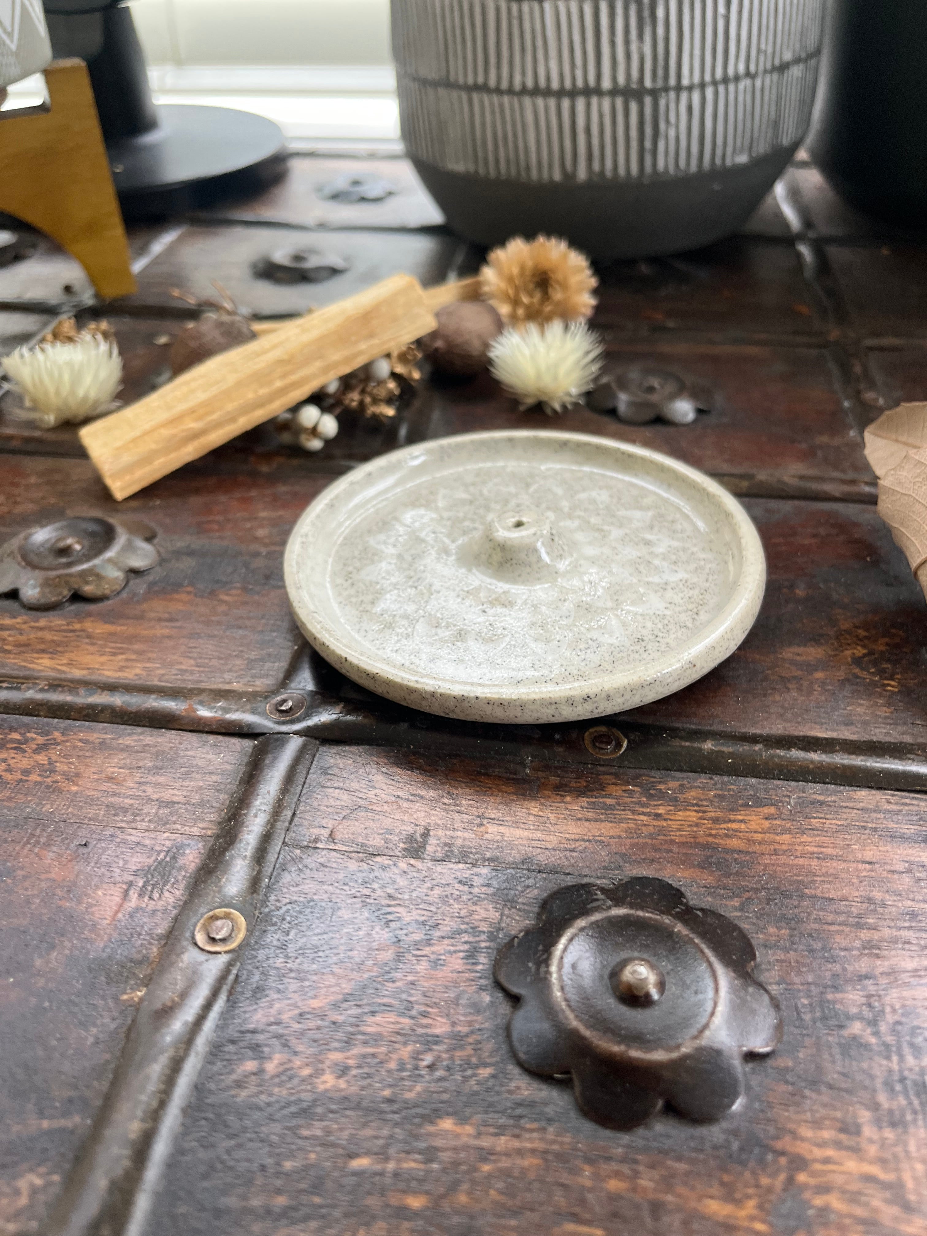 White Incense Holder