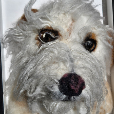 Custom 3D Fibre Art Framed Pawtrait