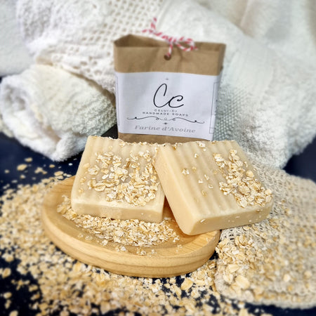 Handmade Scented Soap with Oatmeal and Honey