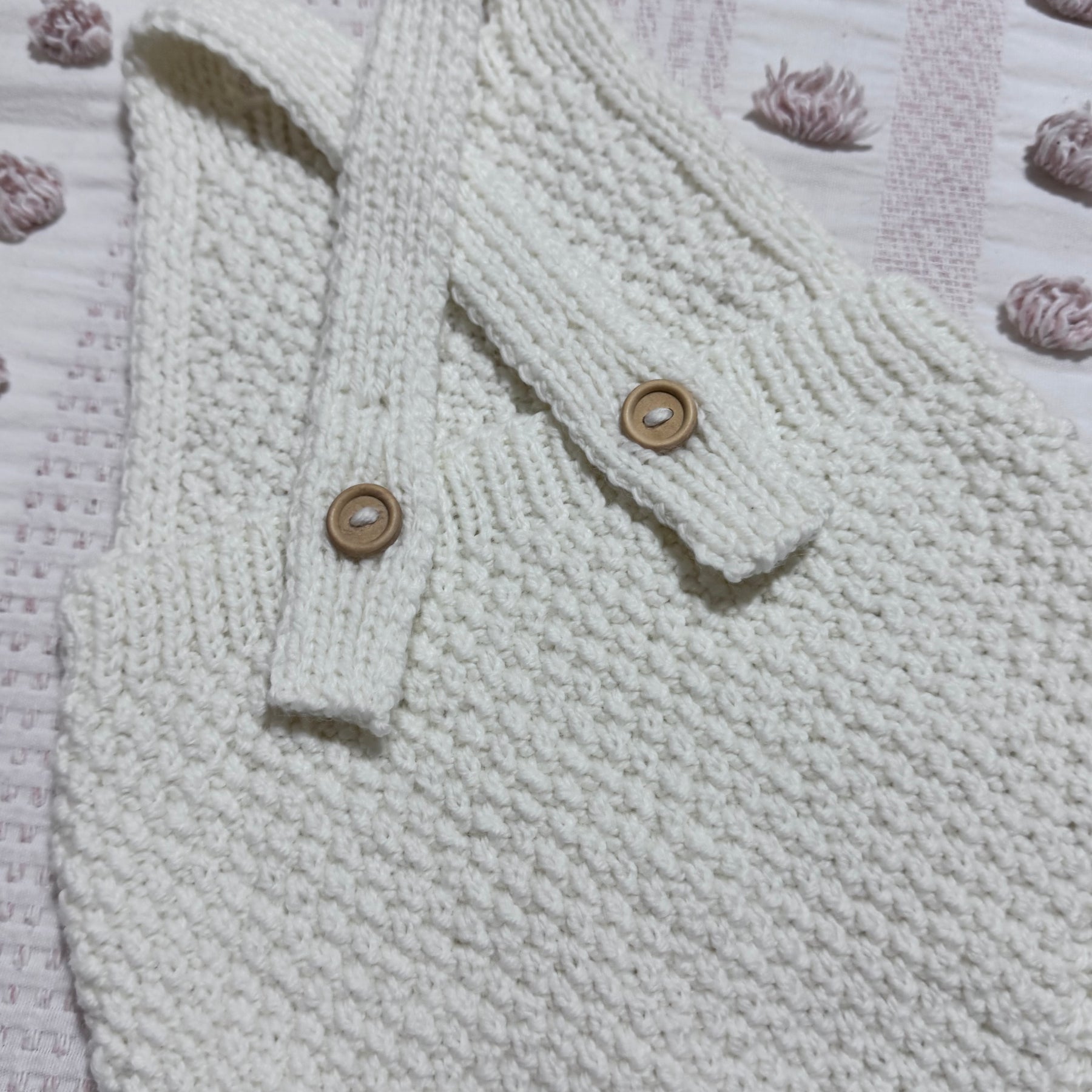 Hand Knitted Baby Romper