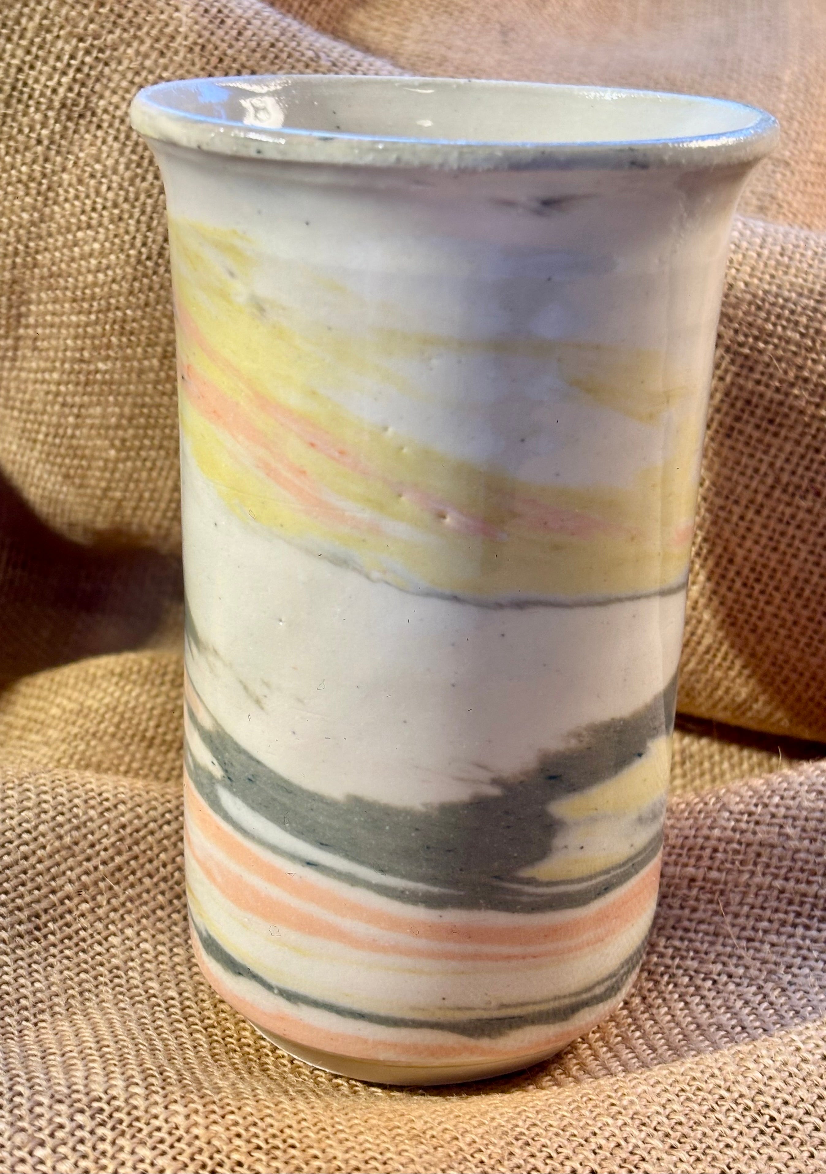Pottery handmade tumbler