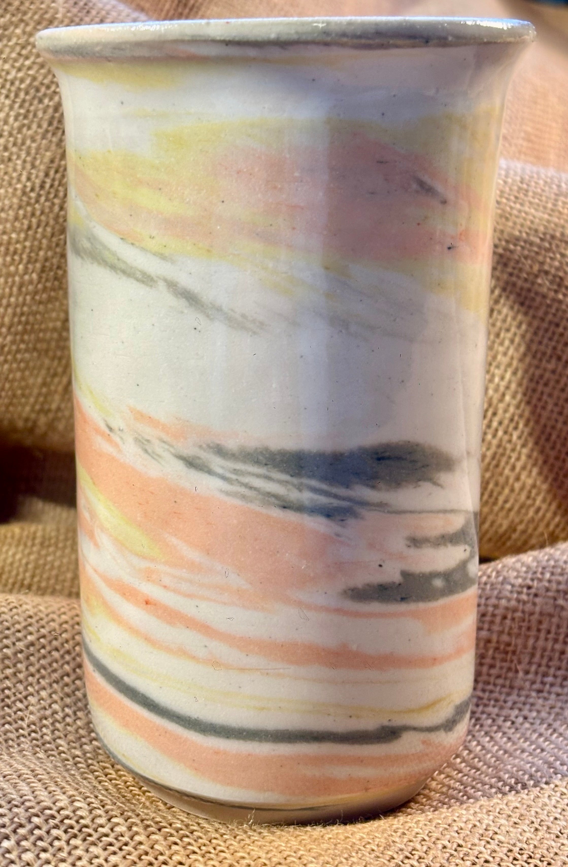 Pottery handmade tumbler