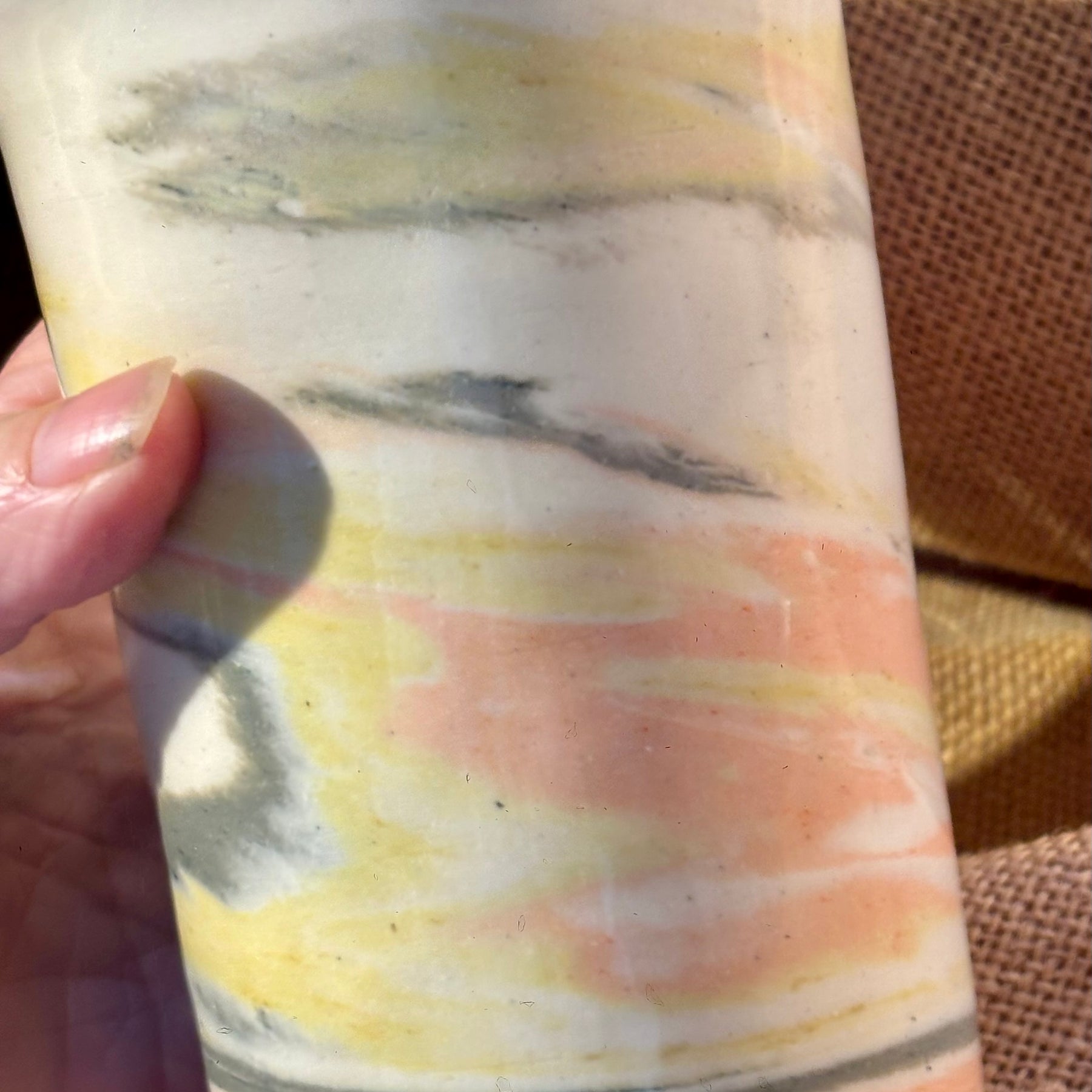 Pottery handmade tumbler