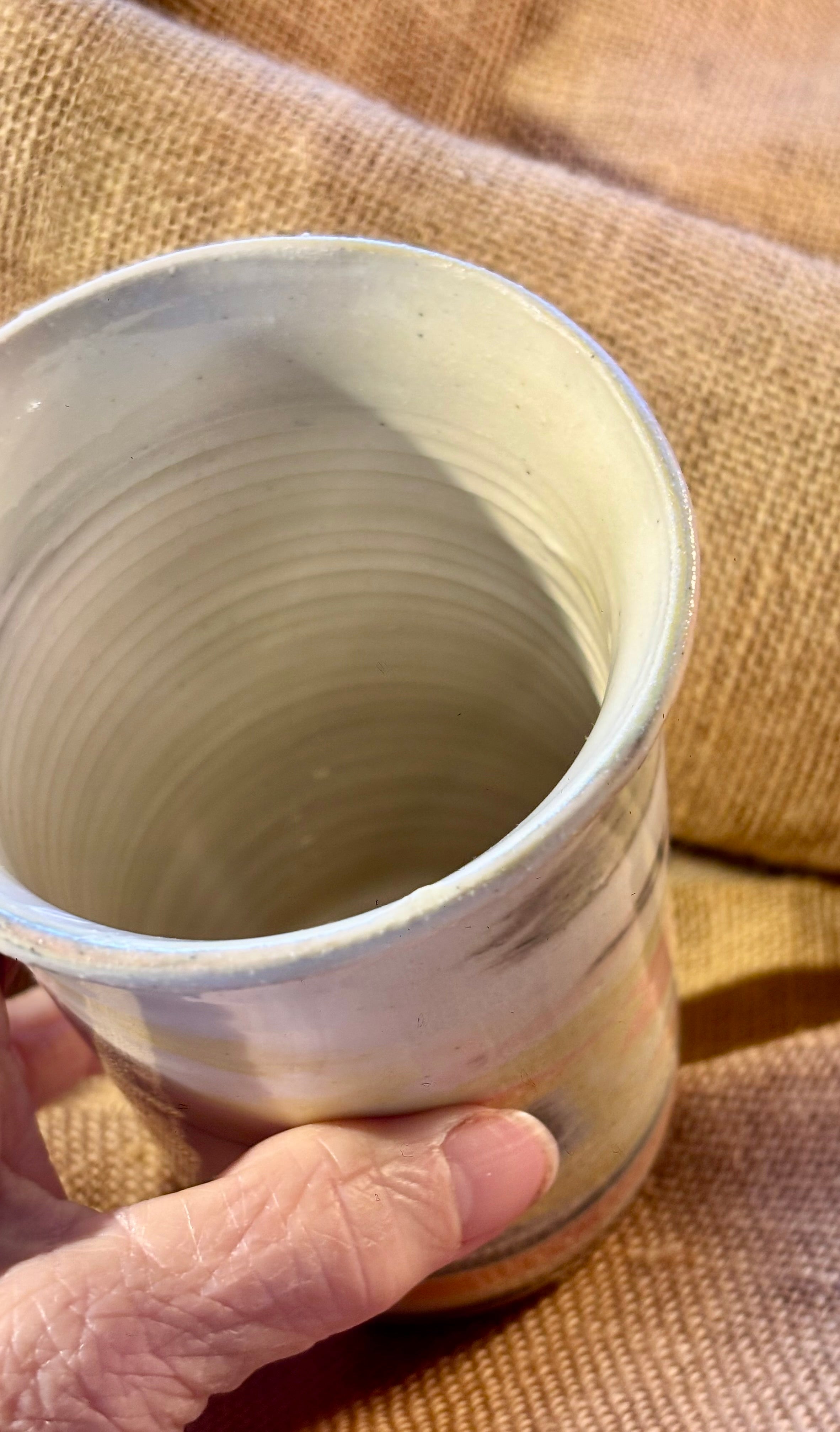 Pottery handmade tumbler