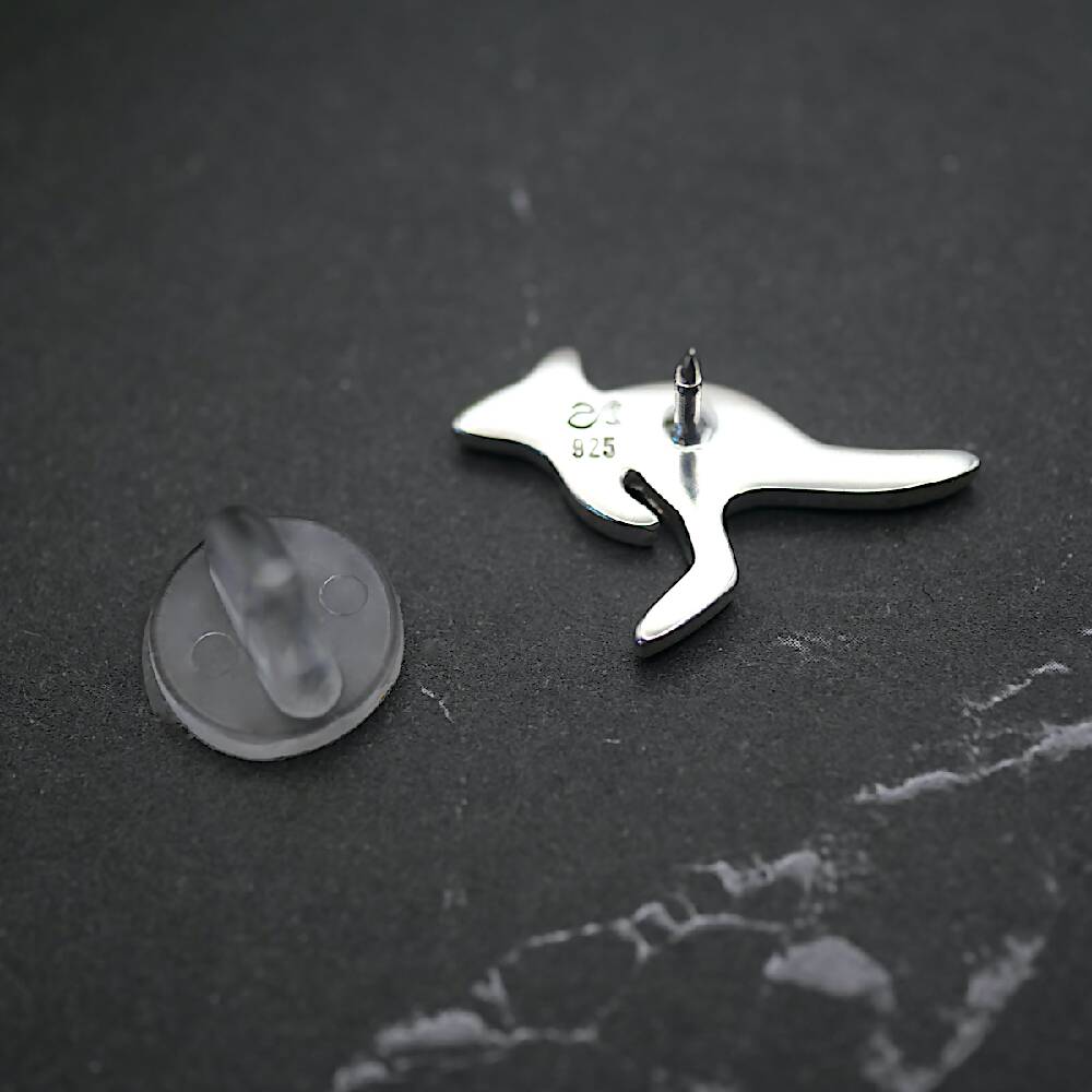 Joey Pin- Handmade Sterling Silver Kangaroo Brooch
