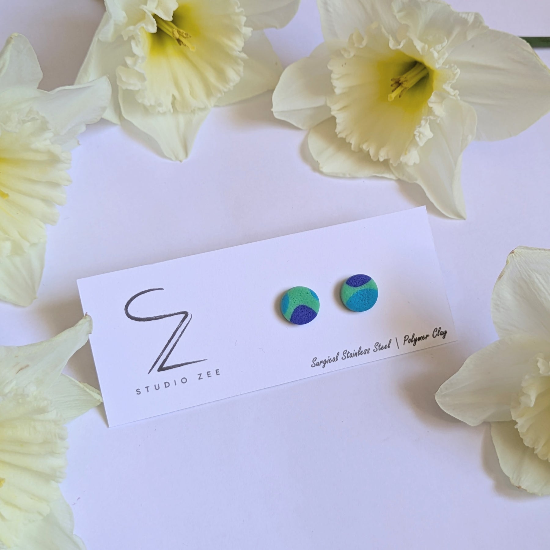 Colourful Stud Earrings