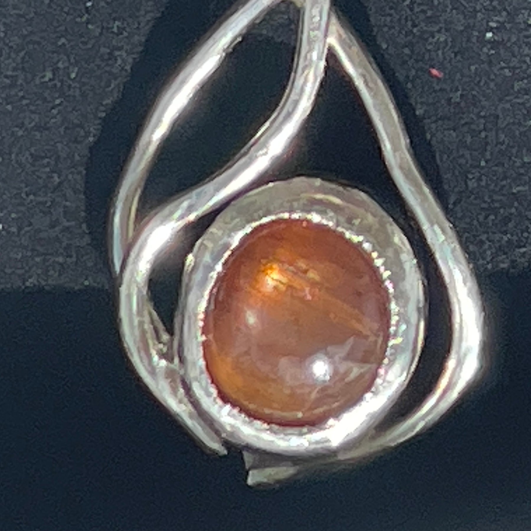 Sunstone pendant in 925 silver