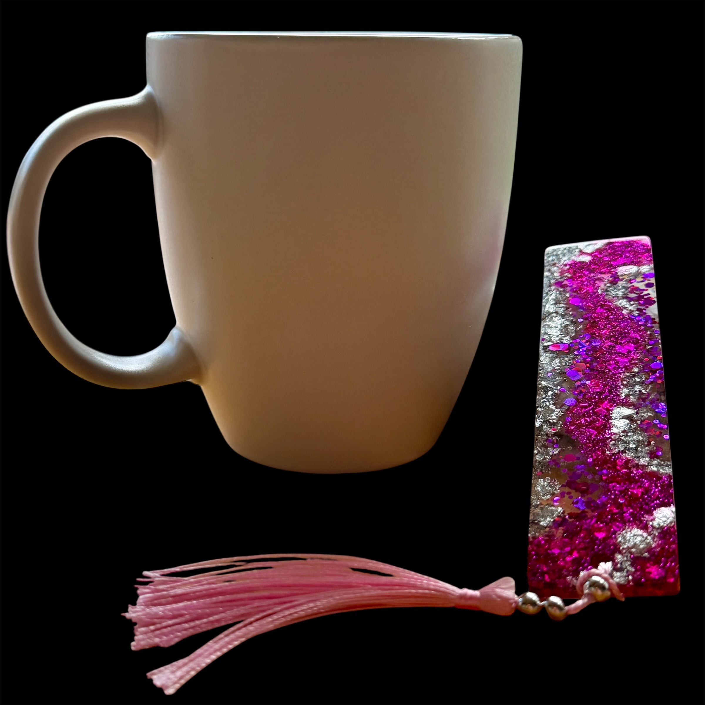 Pink And Sliver Bookmark