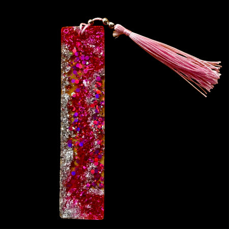 Pink And Sliver Bookmark
