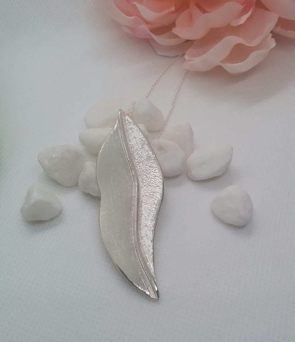 Sterling Silver Leaf Pendant
