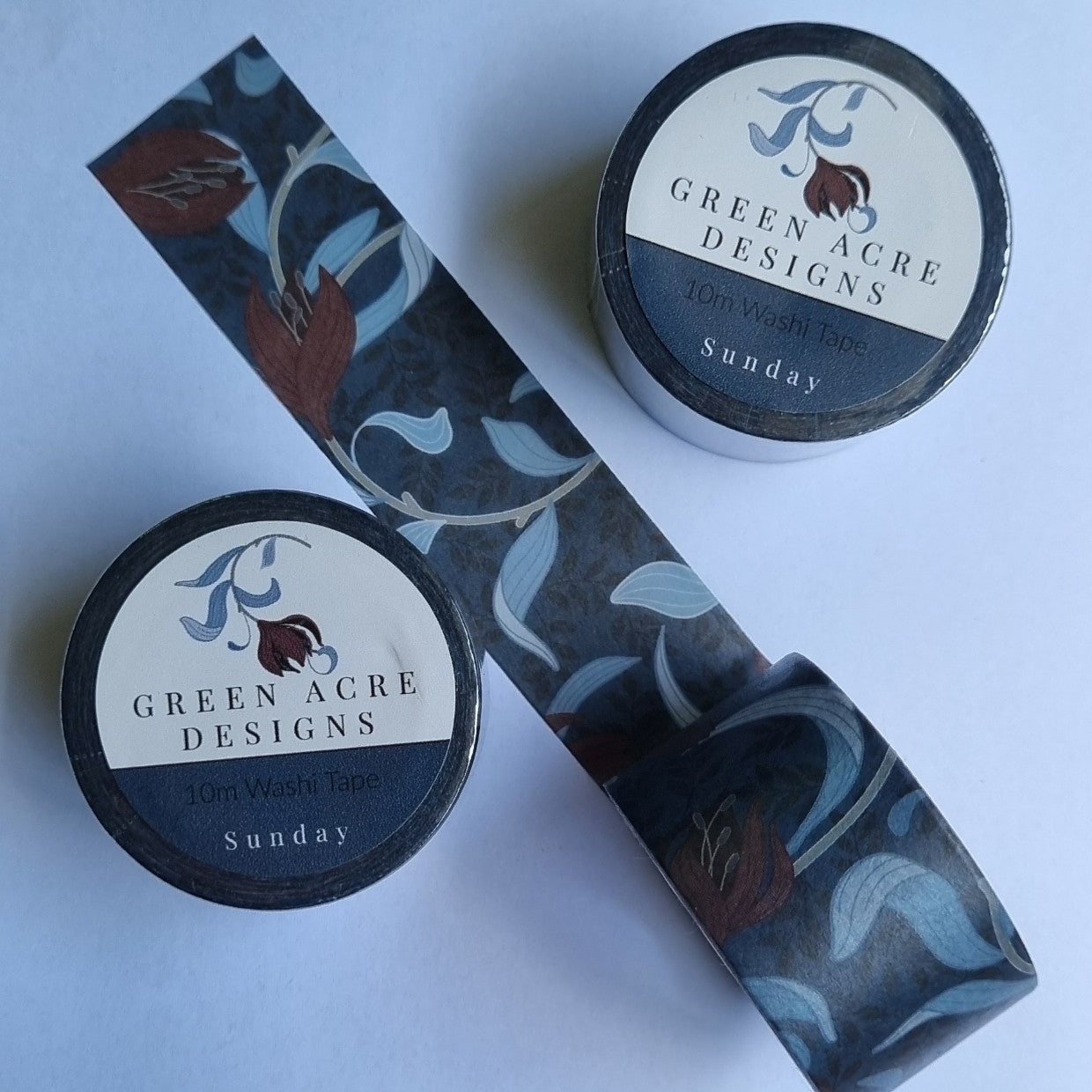 Arts and Crafts Inspired 'Sunday' Floral Washi Tape