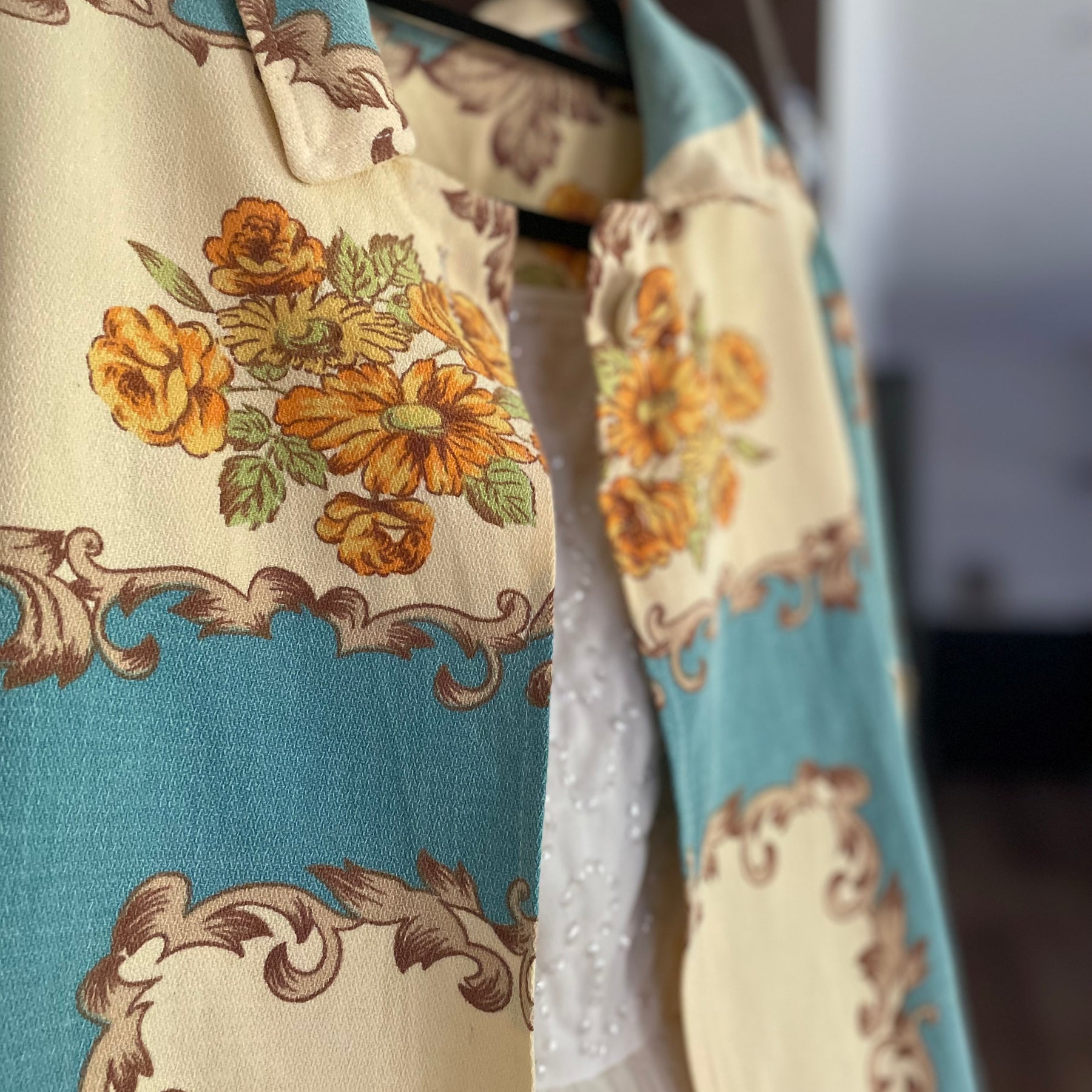 Handmade Upcycled Floral Jacket Vintage