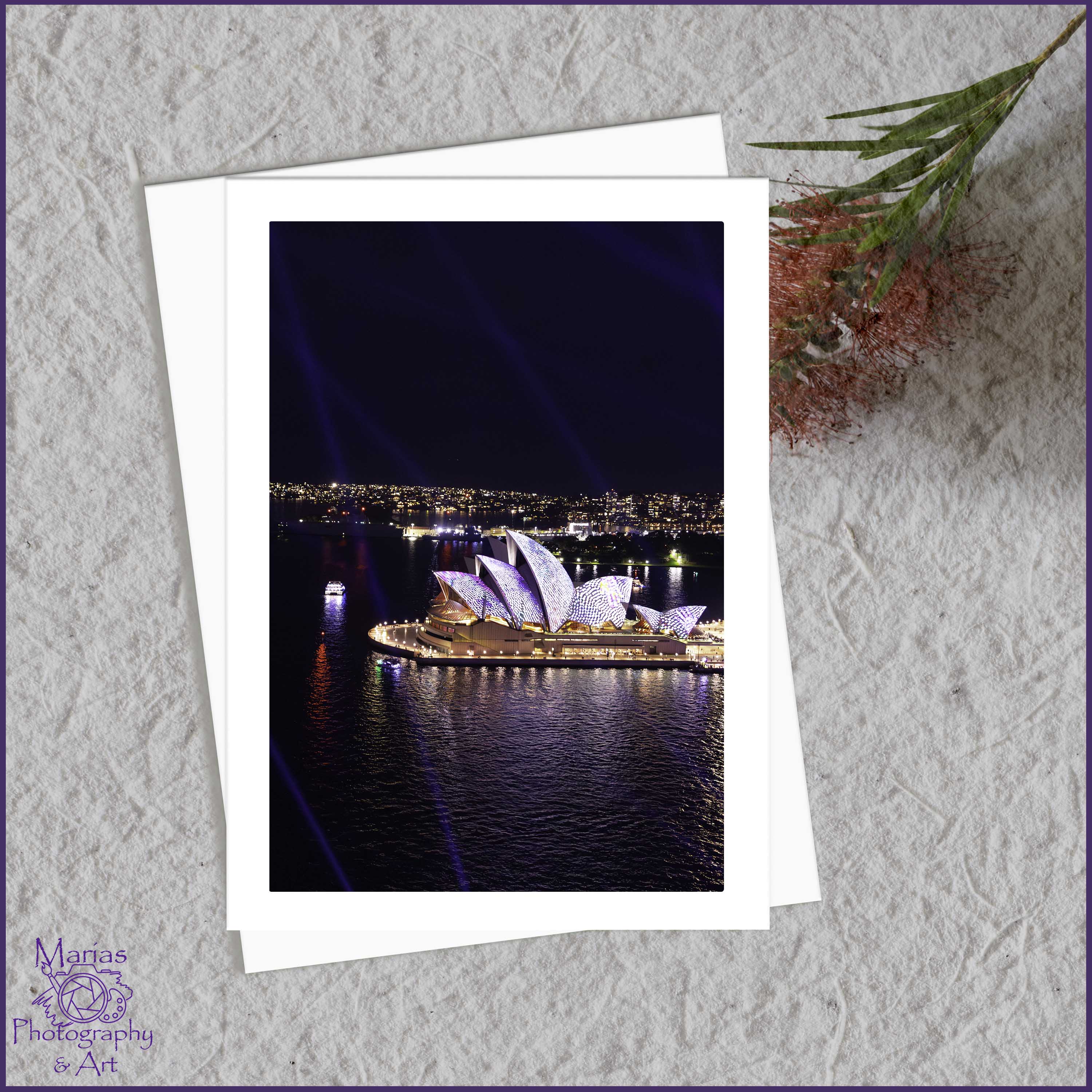 Blank Greeting Card - Vivid 2025, Sydney series