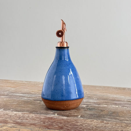 Handmade Ceramic Olive Oil Bottle | Azzurro – The Daily Pour | 350ml
