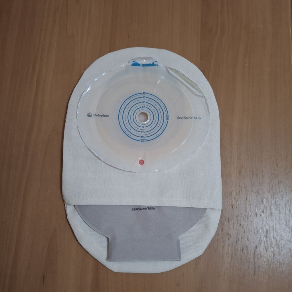 STOMA BAG COVER REGULAR LACE CREAM  ILEOSTOMY, COLOSTOMY, UROSTOMY