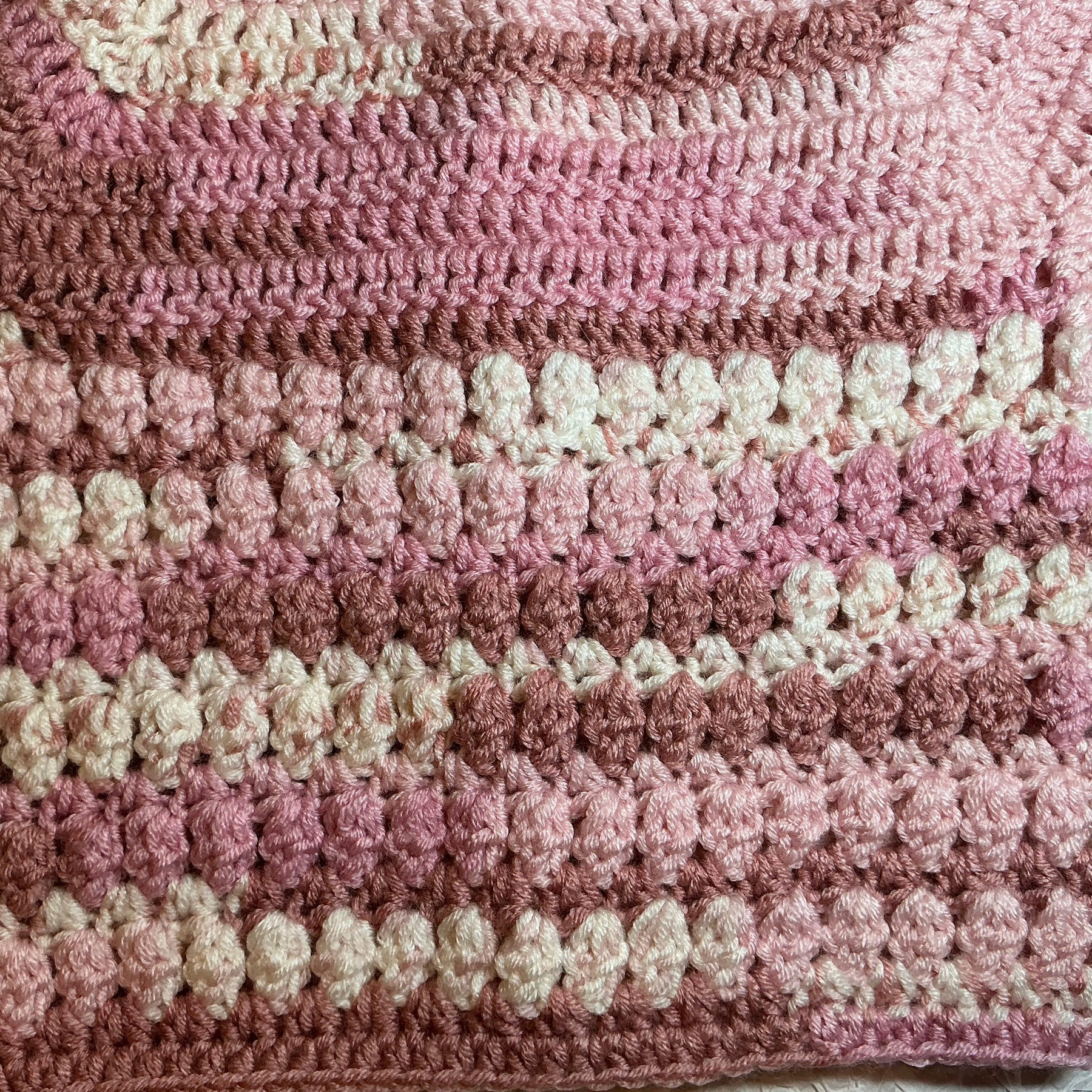 Hand Crocheted “Mulla Mulla” Baby Prints Cardigan | 0-3 months