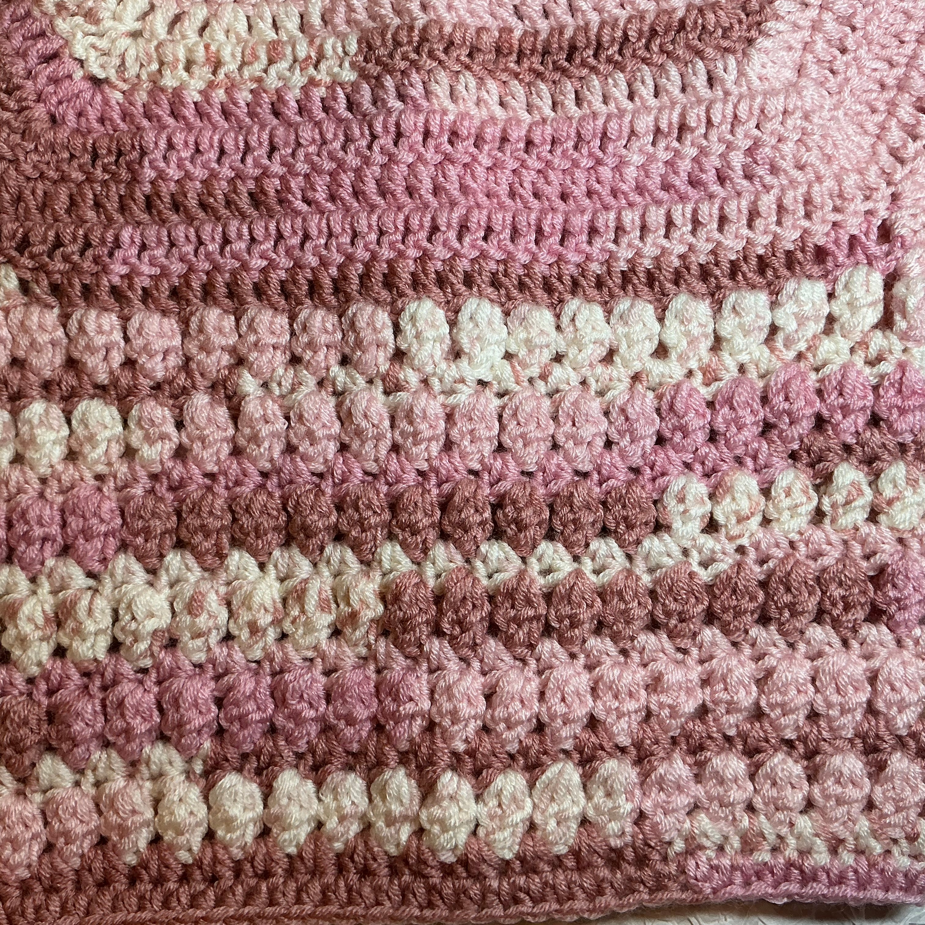 Hand Crocheted “Mulla Mulla” Baby Prints Cardigan | 0-3 months