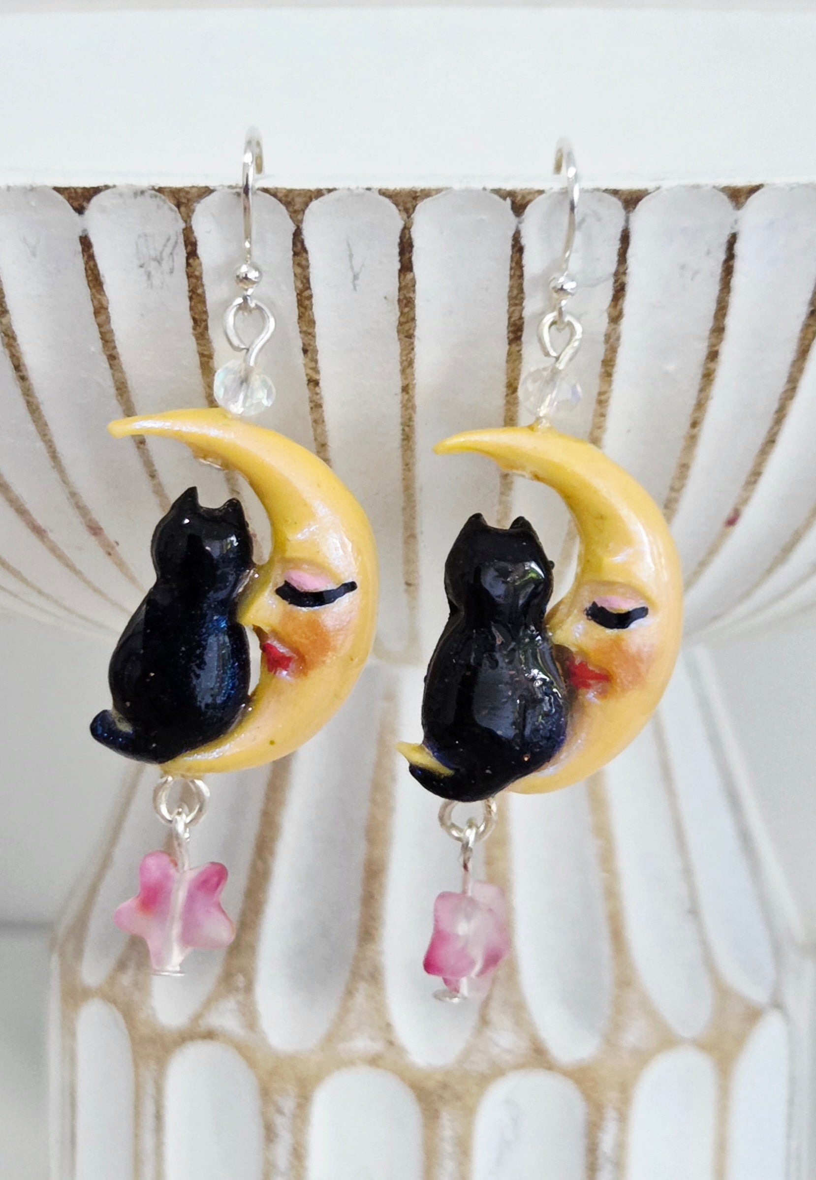Moonlit Cat Earrings
