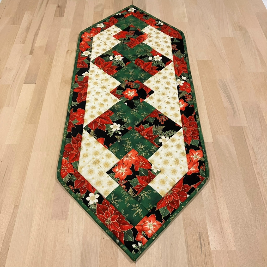 Christmas table runner handmade quilted Australia