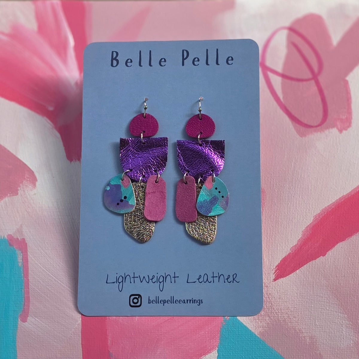 Audace Musa Leather Earrings – Mystic