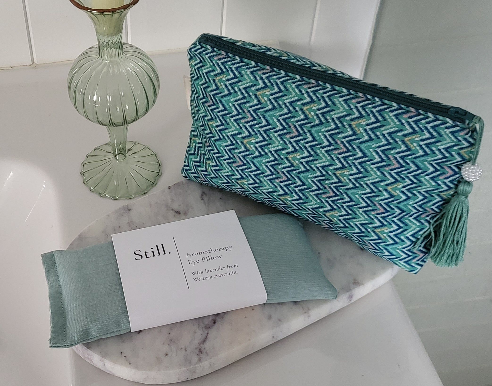 Lavender and Linseed Aromatherapy Eye Pillow | Soft Cotton Relaxing Eye Pillow |